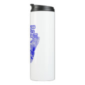 Funny grumpy cat meme for kat and cat lovers thermosbeker (Geroteerd rechts)