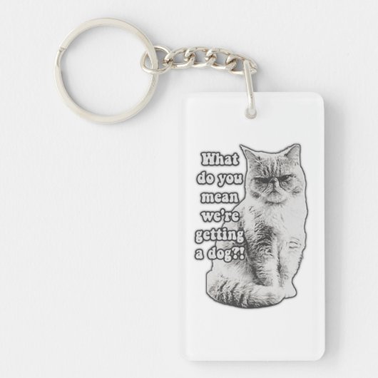 Funny grumpy cat meme for kat lovers and owner sleutelhanger (Voorkant)