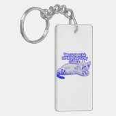 Funny grumpy cat meme for kitten and cat lovers sleutelhanger (Voorkant Links)