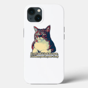 Funny grumpy cat meme voor eigenaars van katten en iPhone 13 hoesje