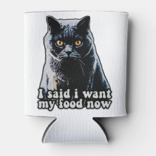Funny grumpy cat meme voor katteneigenaars en -lie blikjeskoeler