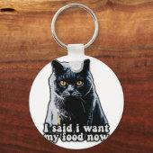 Funny grumpy cat meme voor katteneigenaars en -lie sleutelhanger (Voorkant)