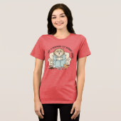 Funny Grumpy Cat Morning Coffee Illustration - Not Tri-Blend Shirt (Voorkant volledig)