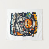  Funny Grumpy Cat, Need More Space And More Coffee Wandkleed (Voorkant (horizontaal))