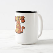 Funny Grumpy Cat "NOPE" Coffee Mug - Cat Lover Gif (Devant droit)