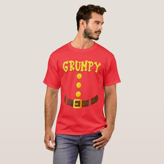 Funny Grumpy Dwarf Costume Family Matching Class G T-shirt (Voorkant volledig)