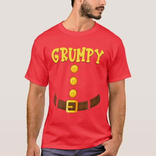 Funny Grumpy Dwarf Costume Family Matching Class G T-shirt (Voorkant)