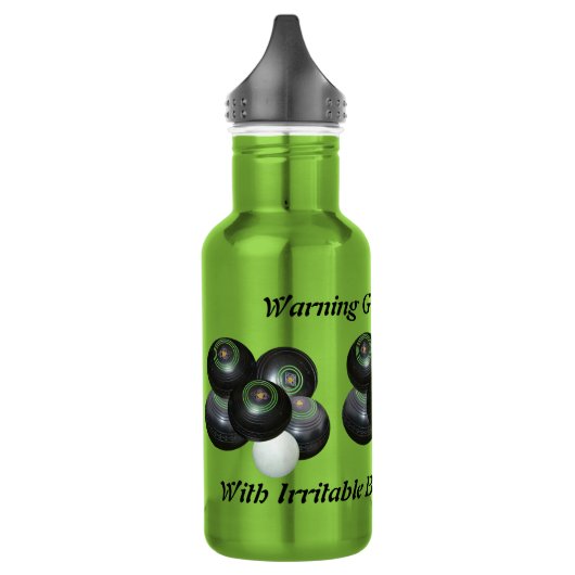 Funny Grumpy Man aan de wandelaar Bowls, waterfles Waterfles (Links)