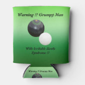 Funny Grumpy Man bij de wandelgangen.. Blikjeskoeler (Voorkant)