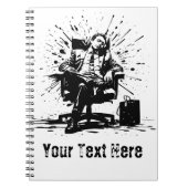 Funny Grunge Office Art Carnet personnalisé (Devant)