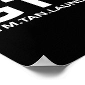 Funny Gtl Gift - Funny Gym Tan Laundry New Jersey Poster (Hoek)