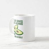 Funny Guacamole Avocado Joke Koffiemok (Voorkant links)