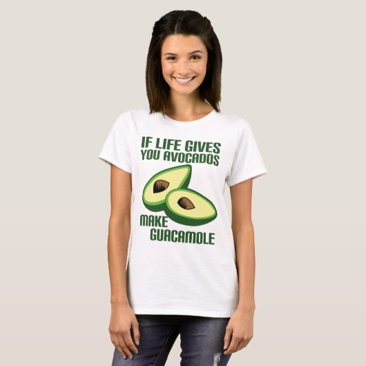 Funny Guacamole Avocado Joke T-shirt (Voorkant volledig)
