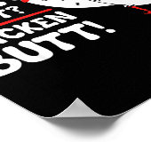 Funny Guess What_ Chicken Butt! Graphic Design Poster (Hoek)