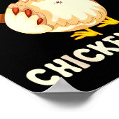 Funny Guess What_ Chicken Butt! Graphic Design Poster (Hoek)