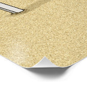 Funny Guilty Shark op Beach Perfect Poster (Hoek)