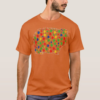 Funny Guinea Animals Puzzle Pieces Autism Awar T-shirt