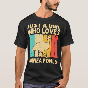Funny Guinea Fowl for Girls Kind Bird Boerderij T-shirt