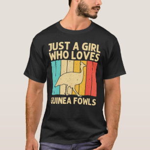 Funny Guinea Fowl for Girls Kind Bird Boerderij T-shirt