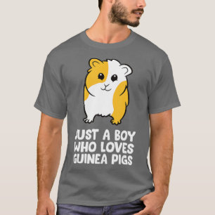 Funny Guinea Pig is gewoon een jongen die van Guin T-shirt