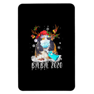 Funny Guinea Pig Kerstmis Masker Dag Dag 2020 Magneet