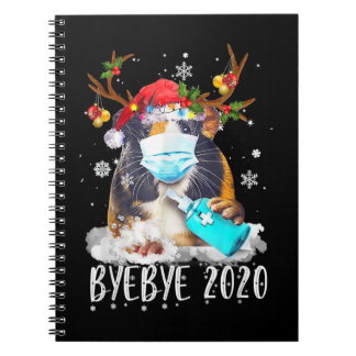Funny Guinea Pig Kerstmis Masker Dag Dag 2020 Notitieboek