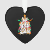 Funny Guinea Pig Kerstmis Ornament (voorkant)