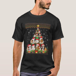 Funny Guinea Pig Kerstmis Ugly Sweater Kerstmis T-shirt