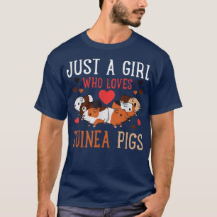 Funny Guinea Pig Lover Women Girls258 T-shirt