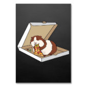 Funny Guinea Pig Pizza Cartoon Funny Pet Gift Idea Kaart (Voorkant)