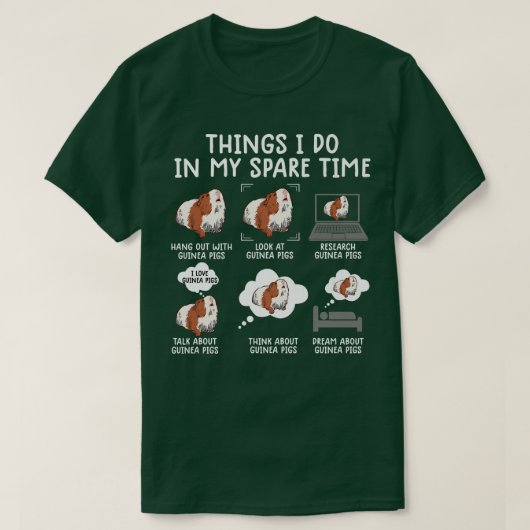 Funny Guinea Pig Shirt Srcastic Humor Guinea Pig P (Design voorkant)