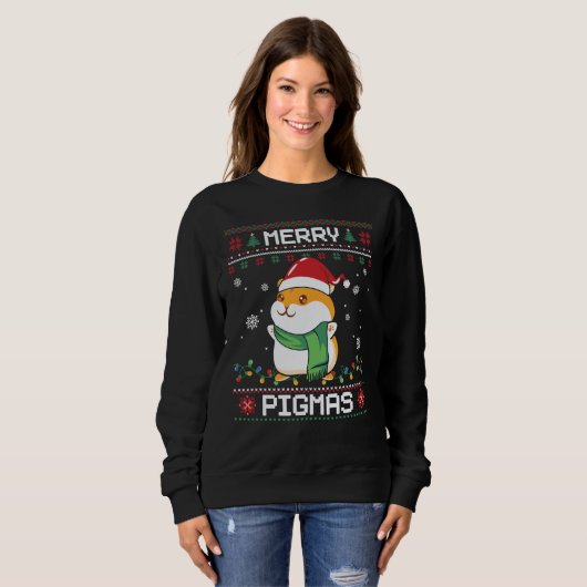 Funny Guinea pig Ugly Sweatshirt (Voorkant volledig)