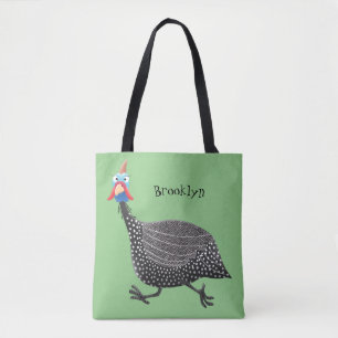 Funny Guineafowl cartoon Draagtas