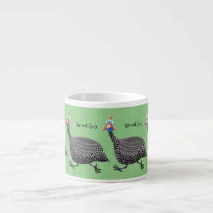 Funny Guineafowl cartoon Espresso Kop