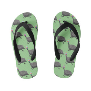 Funny Guineafowl cartoon Kinder Teenslippers