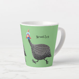 Funny Guineafowl cartoon Latte Mok