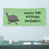 Funny Guineafowl cartoon Spandoek (Beurs)