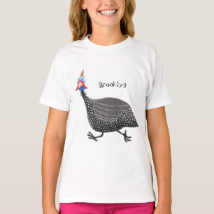Funny Guineafowl cartoon T-shirt