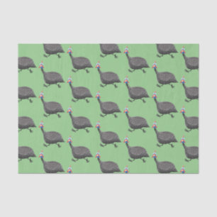 Funny Guineafowl cartoon Tissuepapier