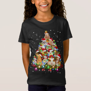 Funny Guinee met kerstbomen T-shirt