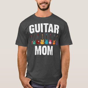 Funny Guitar Art mam Moeder Guitar Player Music in T-shirt