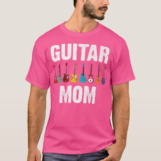 Funny Guitar Art mam Moeder Guitar Player Music in T-shirt