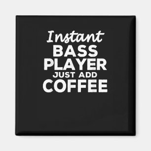 Funny Guitar Bass Spelers Gift Coffee Lovers Magneet