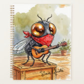 Funny Guitar Fly Art Planner (Voorkant)