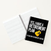Funny Guitar Player Retirement Gift Notitieboek (Binnen)