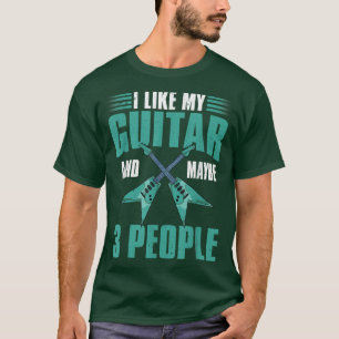Funny Guitarist Rock Musical Instrument Electric G T-shirt