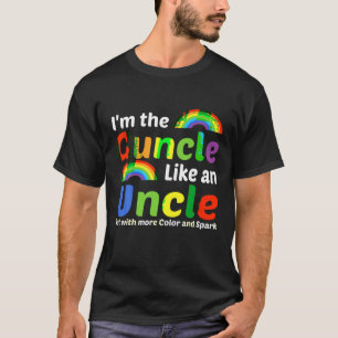 Funny Guncle Gay Uncle Pride Kleur Regenboog T Shi T-shirt