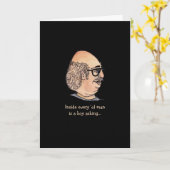 Funny Guy die vroeg wat er gebeurde Kaart (Gele Bloem)