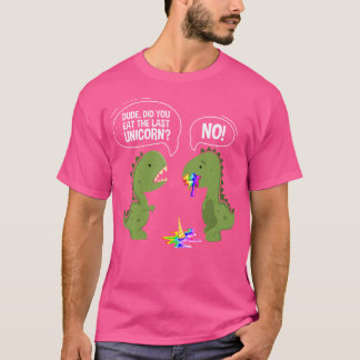 Funny guy heb je de laatste Unicorn Dinosaur opgeg T-shirt
