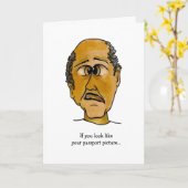 Funny Guy's Passport Afbeelding Kaart (Gele Bloem)